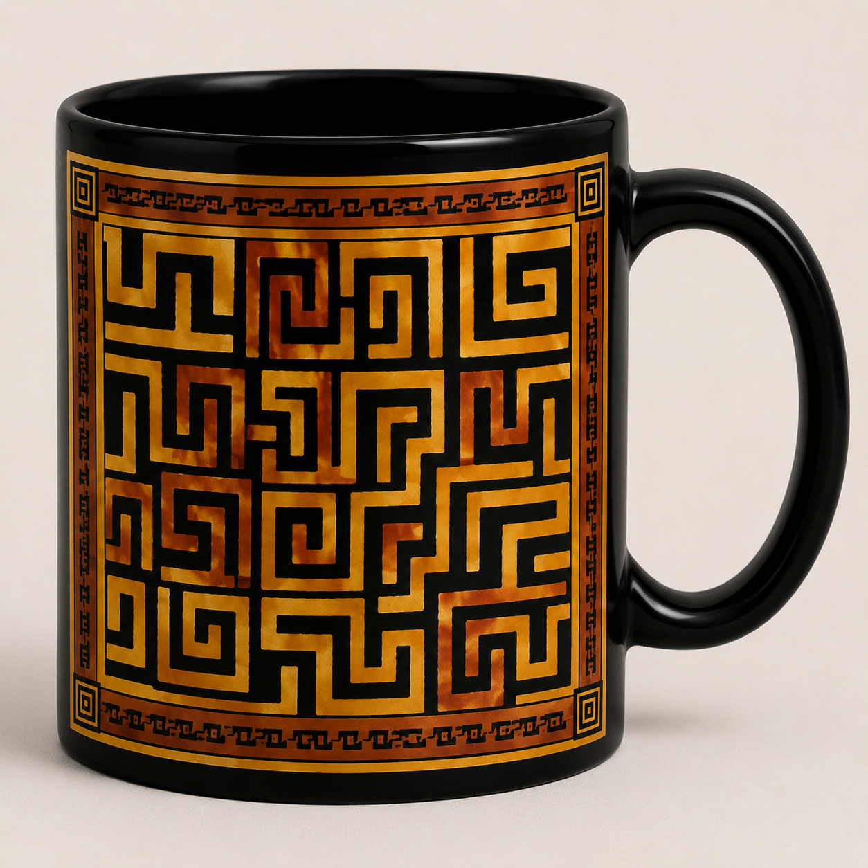 Mug Rafia du Congo – Noir