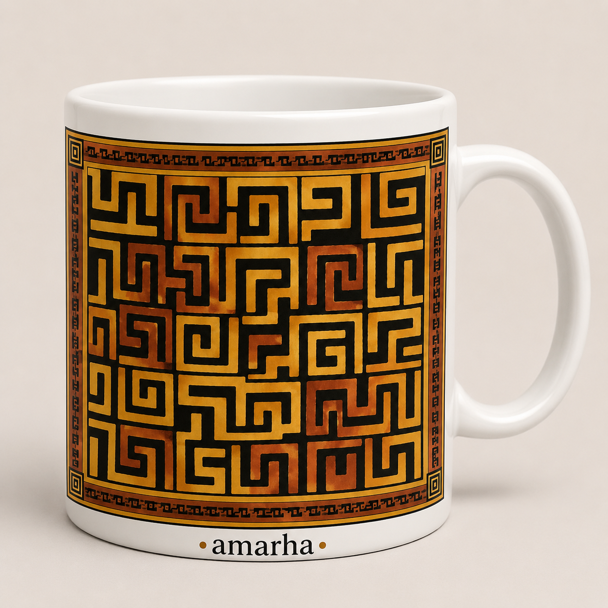 Mug Rafia du Congo – Blanc