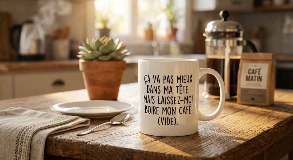 Mug Humour - Laisse-moi boire mon café